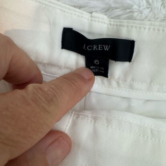 J. Crew Cupro Blend Women's Trouser in Ivory B1237 Size 6 - Picture 11 of 16